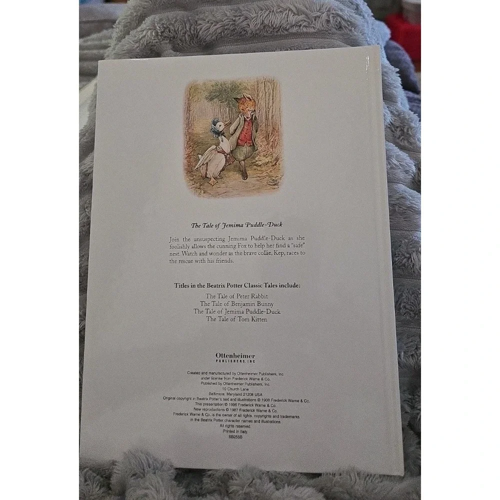 Beatrix Potter The Tale of Jemima Puddle-Duck Hardcover Ottenheimer Publishers
